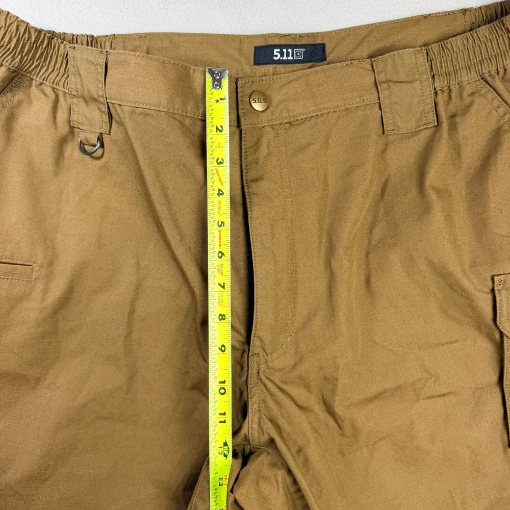 5.11 Tactical Mens Ripstop Cargo Shorts Coyote Brown Multi-Pocket Size 42